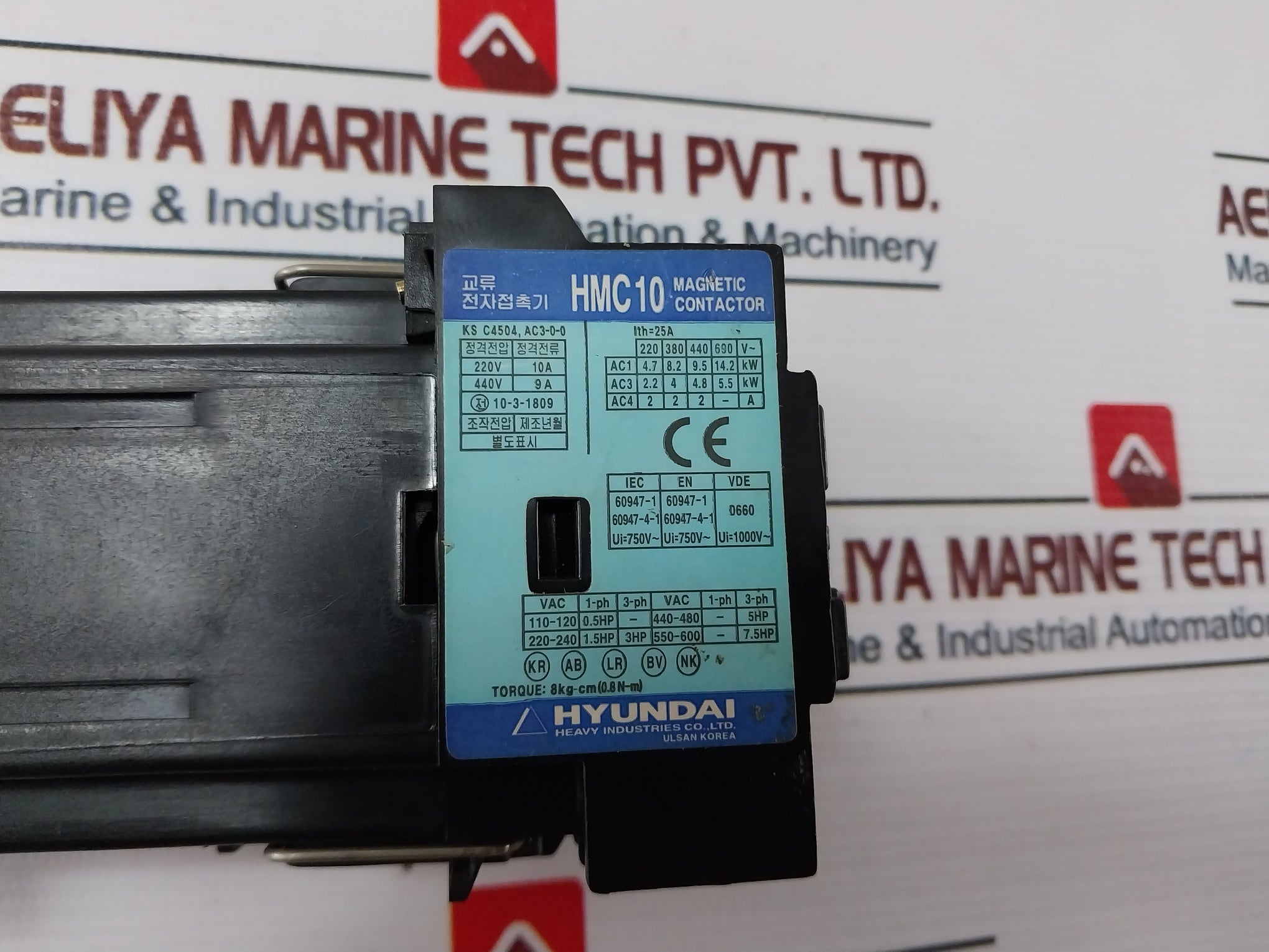Hyundai Hmc10 Ac Electro Magnetic Contactor 25A