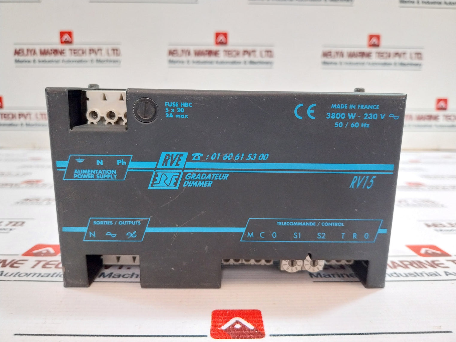 Rve Rv15 Gradateur Dimmer 3800W-230V 50/60Hz