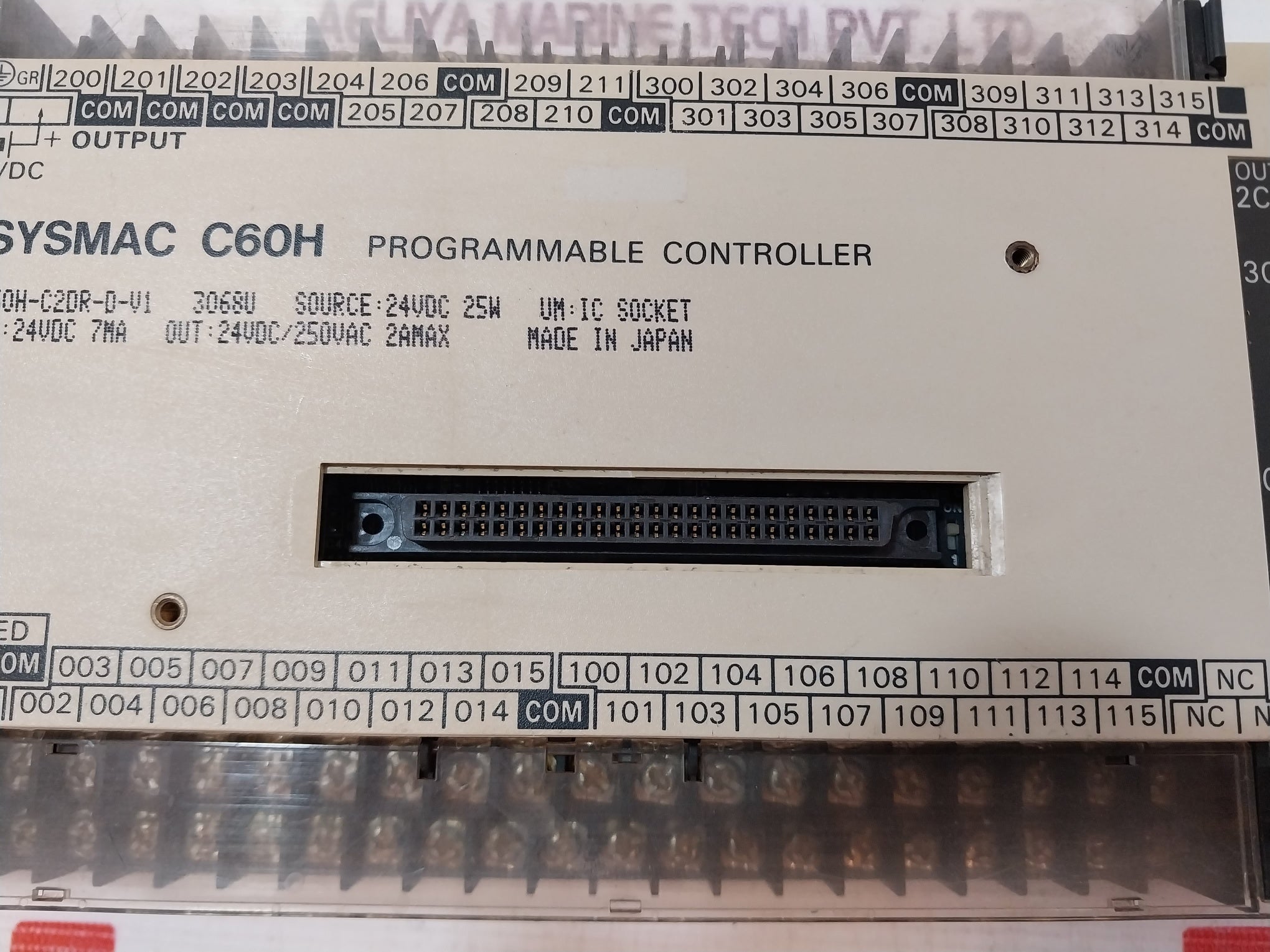 Omron C60H-c2Dr-d-v1 Programmable Controller Sysmac C60H 24Vdc 7Ma