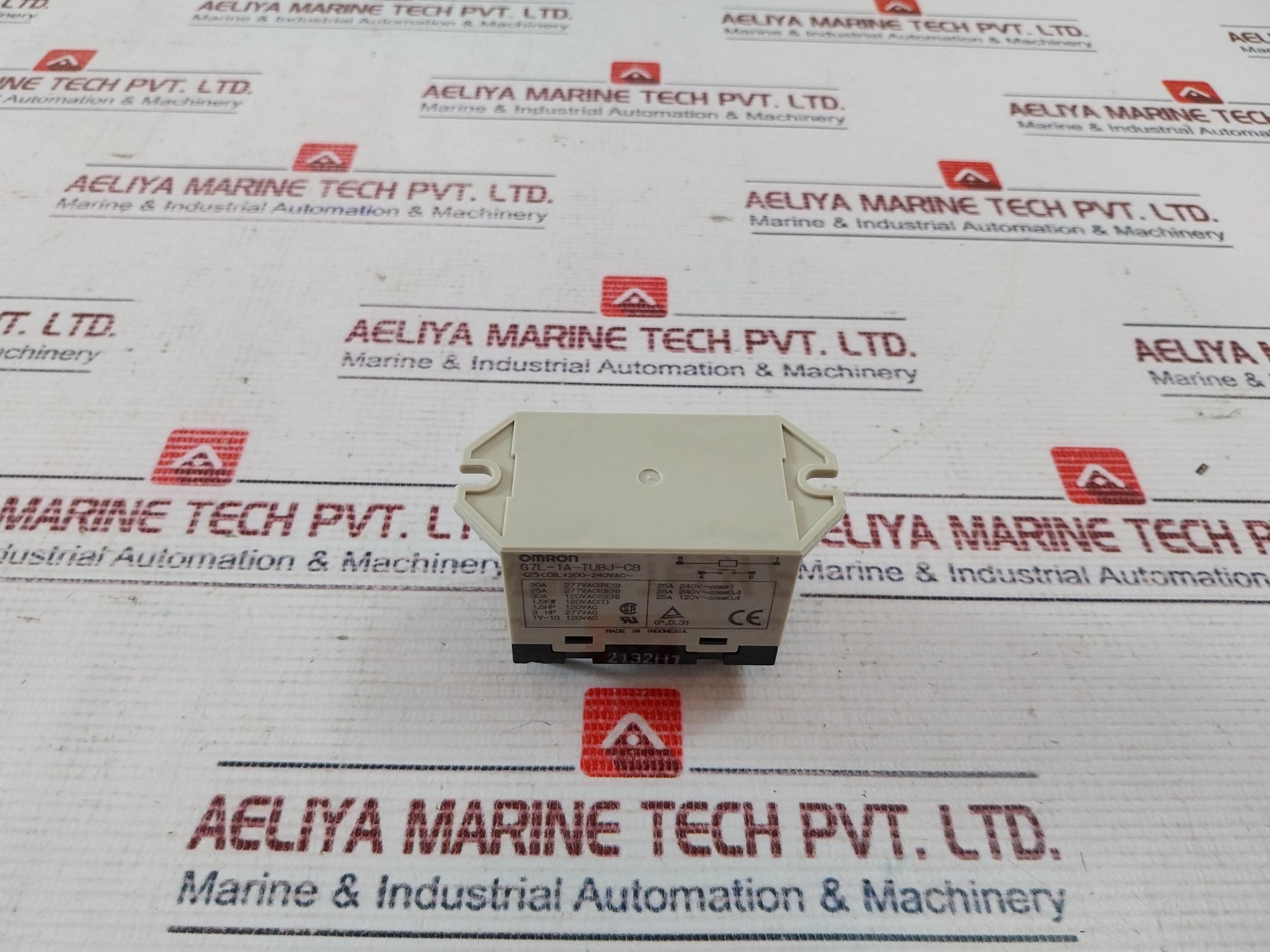 Omron G7L-1A-tubj-cb Enclosed Power Relay 30A 200-240Vac