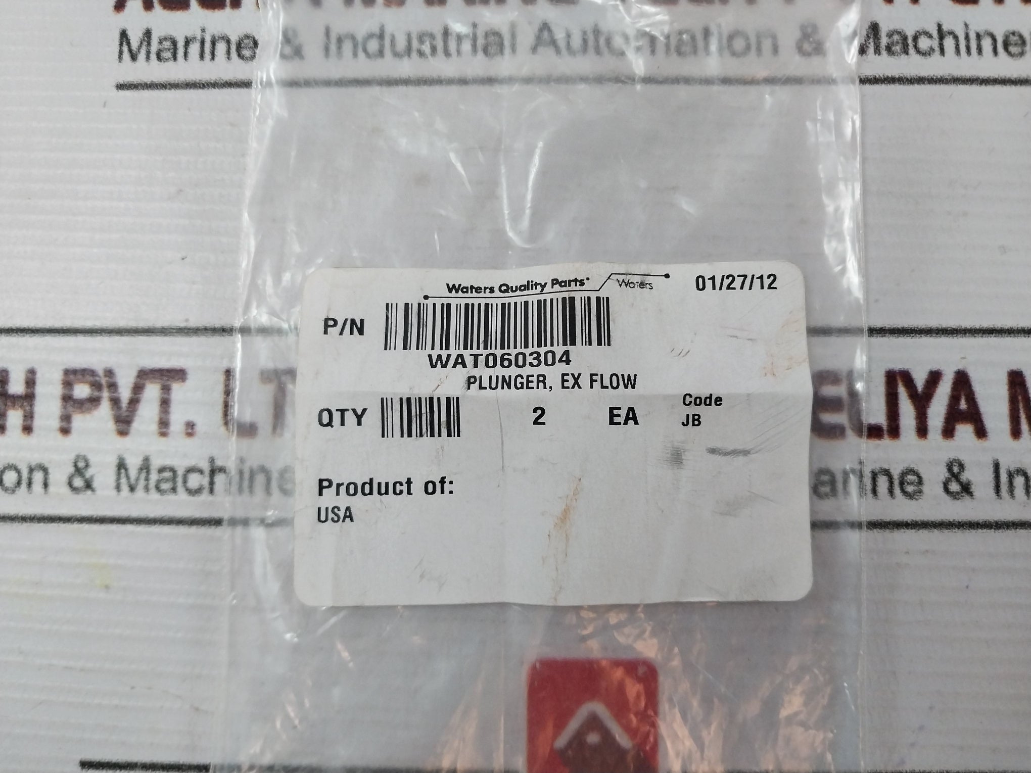 Waters Wat060304 Ex Flow Plunger