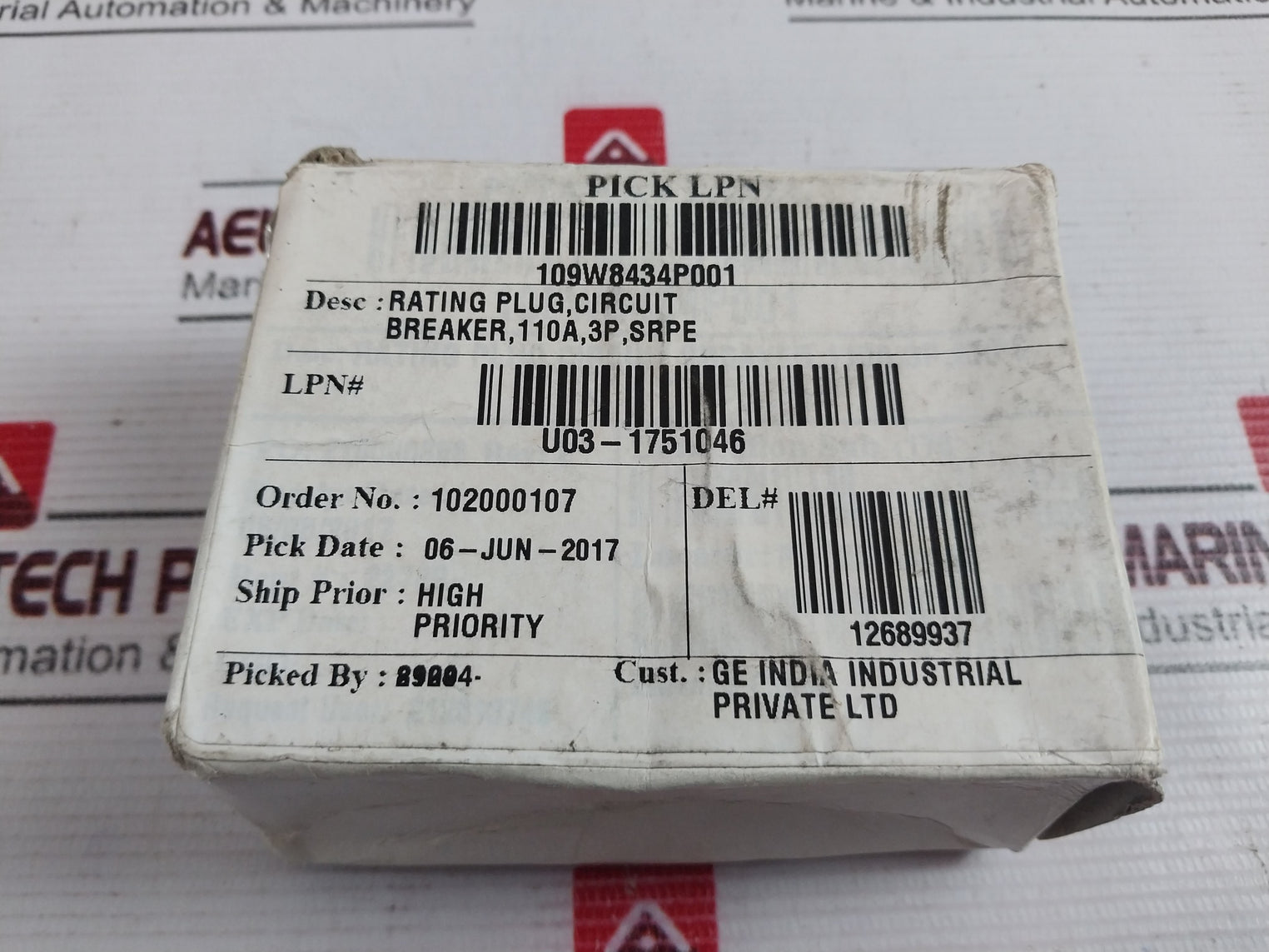 Ge Srpe150A110 Rating Plug Low Voltage Ac Power Breaker Trip Unit 110A