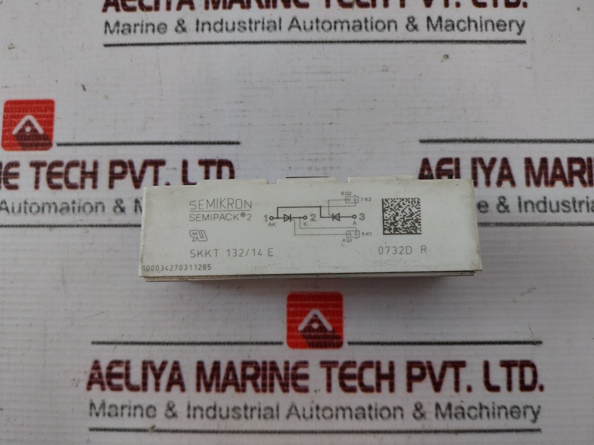 Semikron Semipack 2 Skkt 132/14 E Thyristor Module