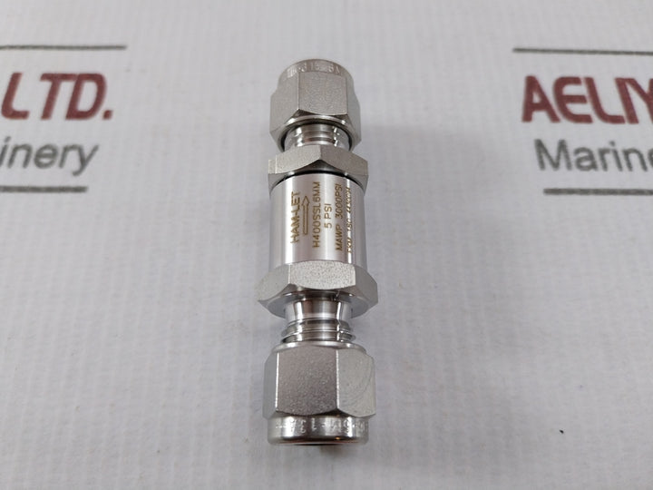 Ham-let H400Ssl6Mm 5Psi Check Valve 700004282