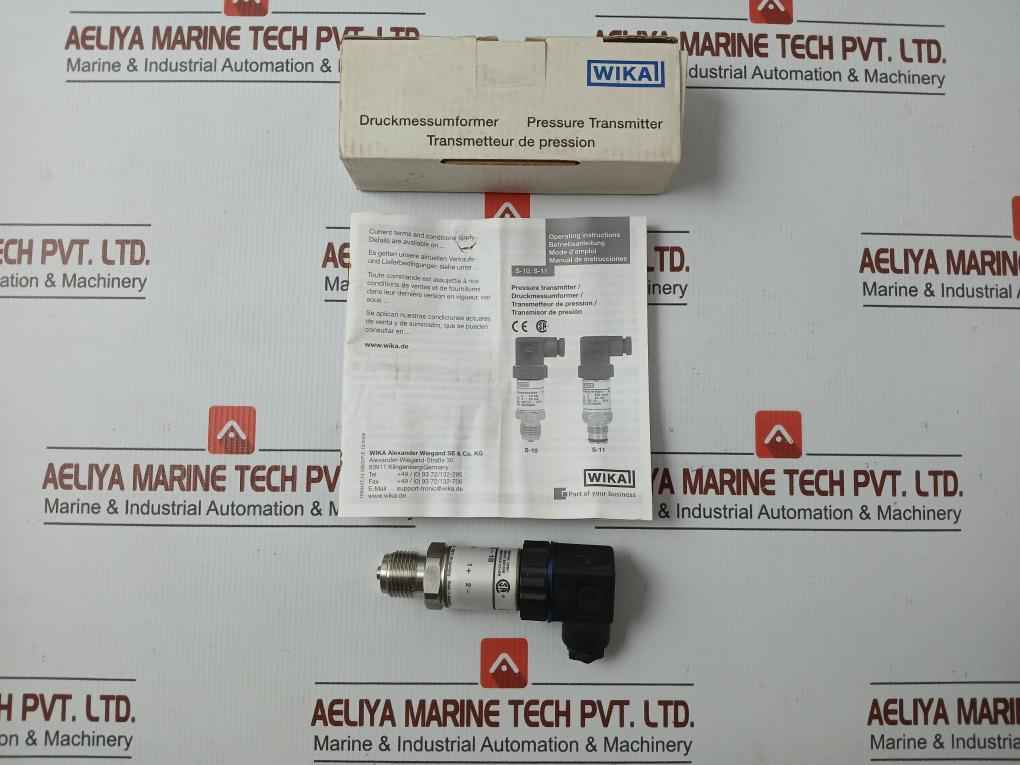 9013490 Wika 0..1 Bar Pressure Transmitter Dc 10..30 V