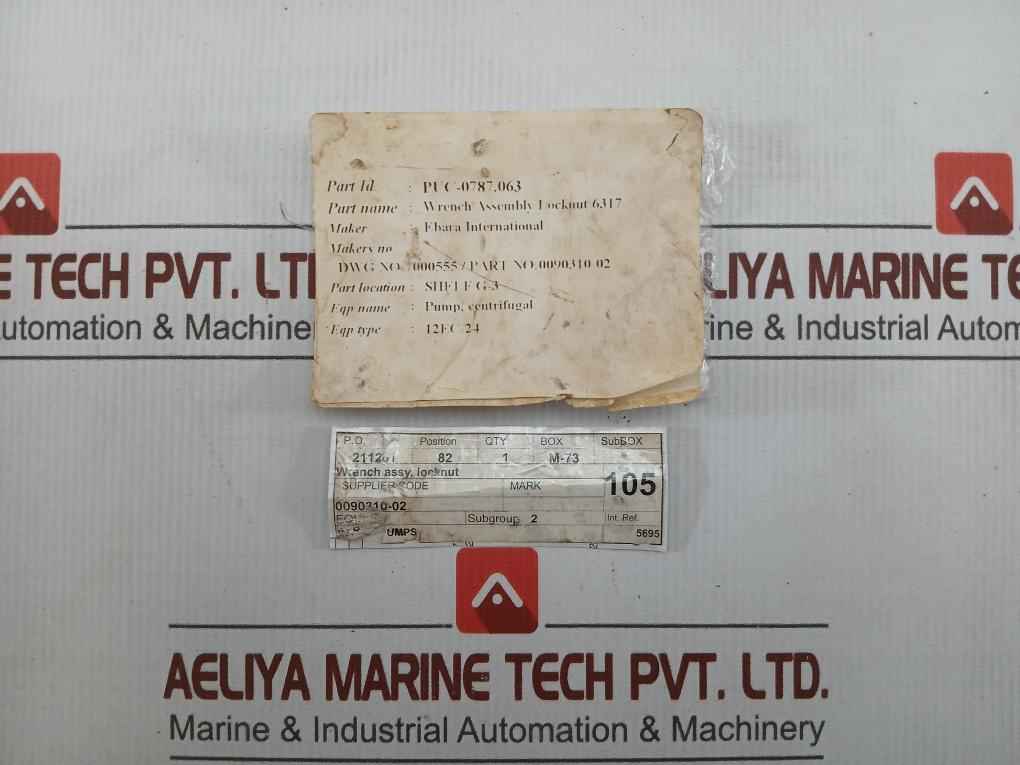 90310-02C Locknut Wrench Assembly Ebara