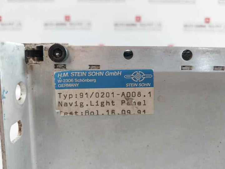 91/0201-a008.1 Navigation Light Panel E401.1A, E405.1 A H.M. Stein Sohn