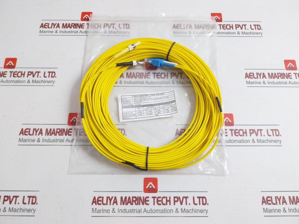 9/125 Duplex Single Mode Fiber Optic Patch Cable 25M Fpc-st-sc-03-d-l-025 St-sc, 350 Gm