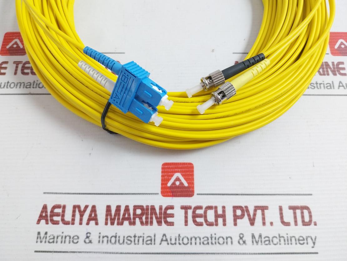 9/125 Duplex Single Mode Fiber Optic Patch Cable 25M Fpc-st-sc-03-d-l-025 St-sc, 350 Gm