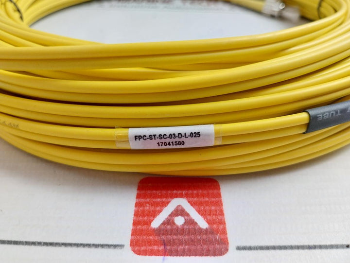 9/125 Duplex Single Mode Fiber Optic Patch Cable 25M Fpc-st-sc-03-d-l-025 St-sc, 350 Gm