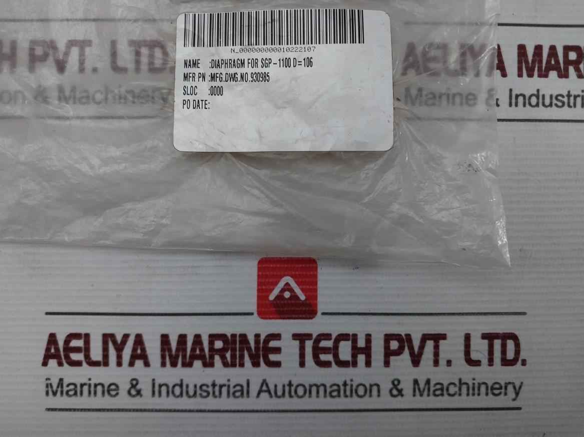 930985 Diaphragm For Sgp-1100 D106
