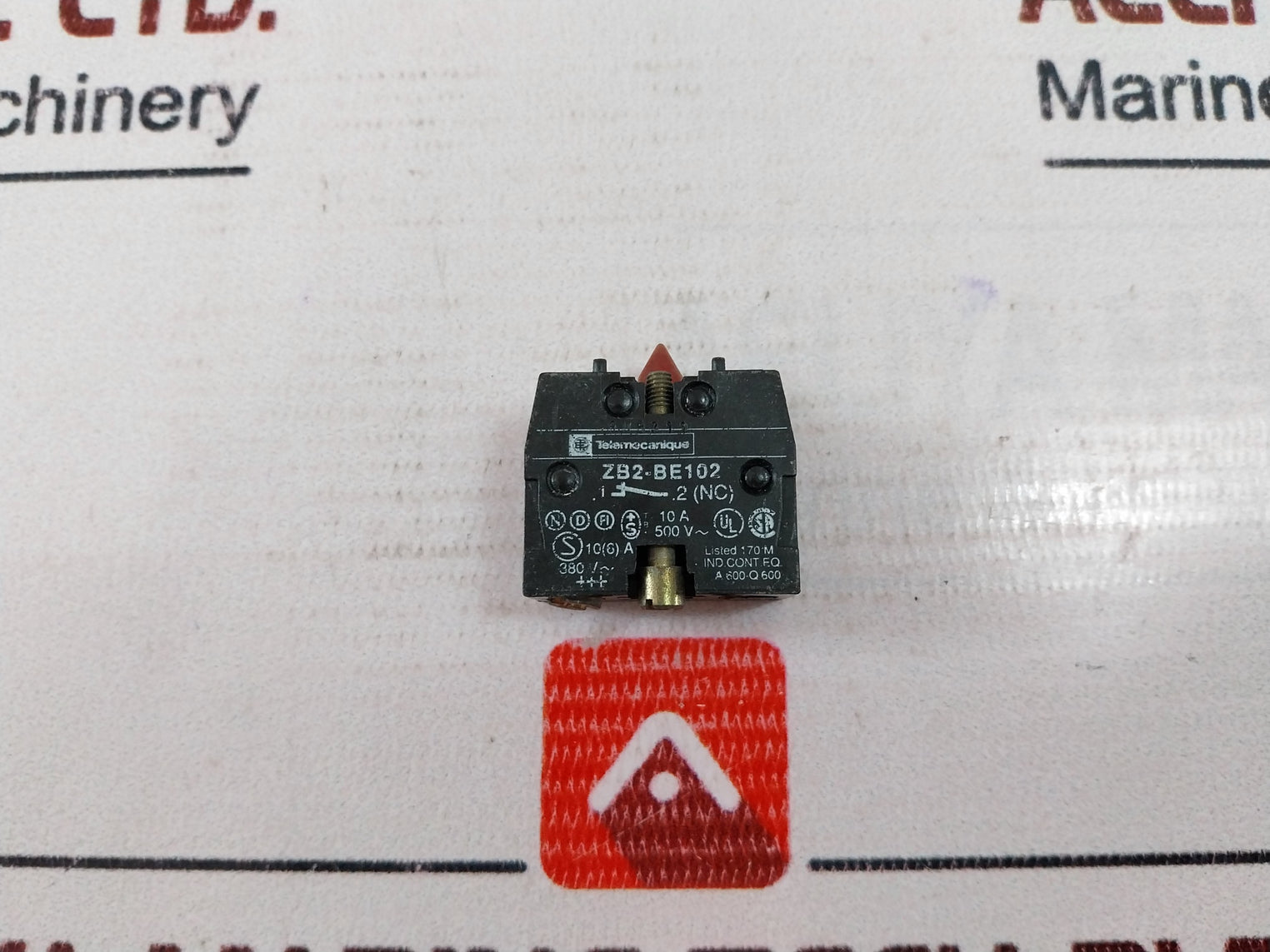 Telemecanique Zb2-be102 Contact Block 10(6)A 380V 10A-500V A600-q600 Iec 337-1