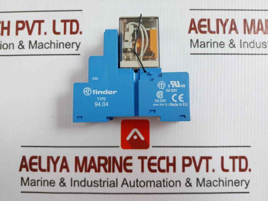 94.04 55.34.8.230.0040 Finder 230V Ac 10A Ass Interface Relay With Socket Module