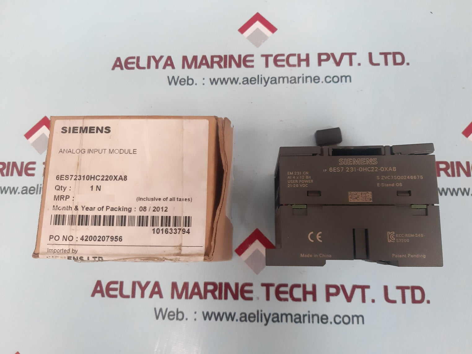 Siemens 6Es7 231-0Hc22-0Xa8 Analog Input Module - Aeliya Marine Tech