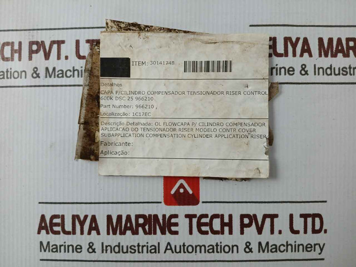 966210 Cover Compensation Cylinder Riser Application
