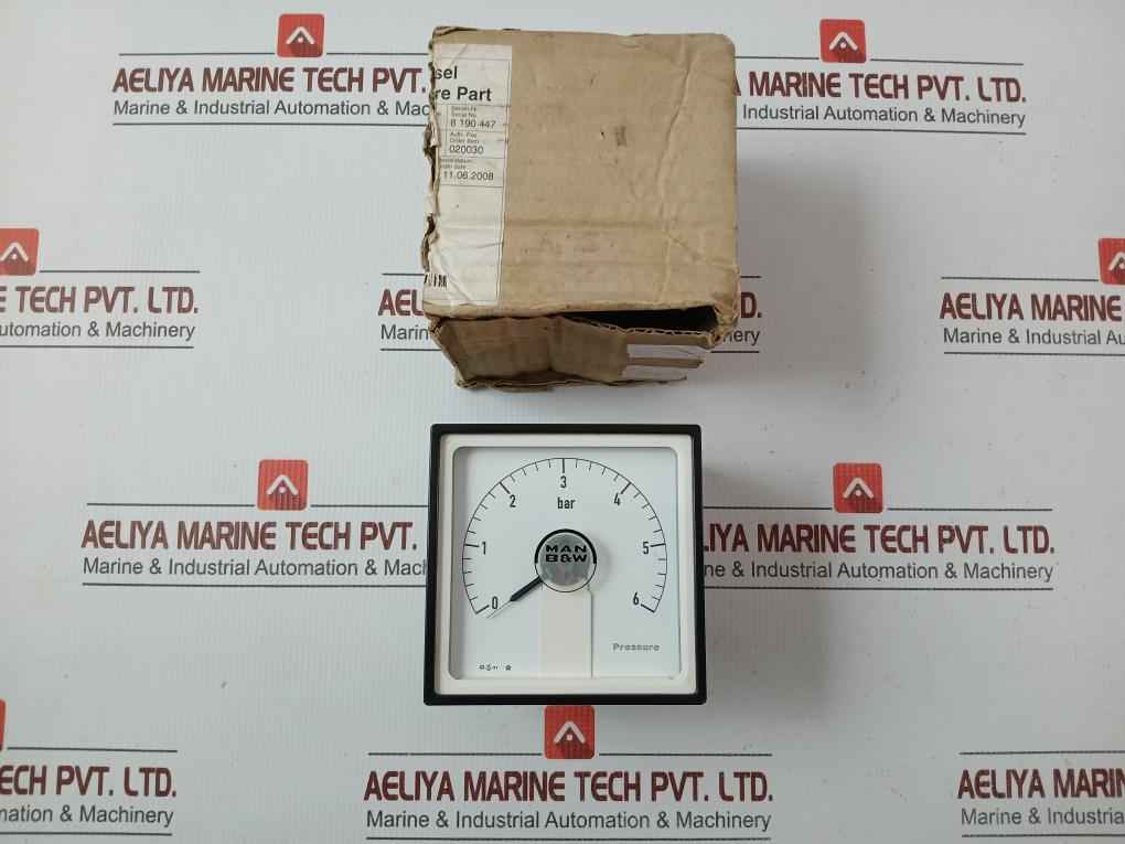 96X96.2 S | W Dw Man B&W Ea Pressure Indicator 24 V 4-20 Ma