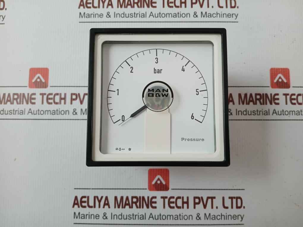 96X96.2 S | W Dw Man B&W Ea Pressure Indicator 24 V 4-20 Ma