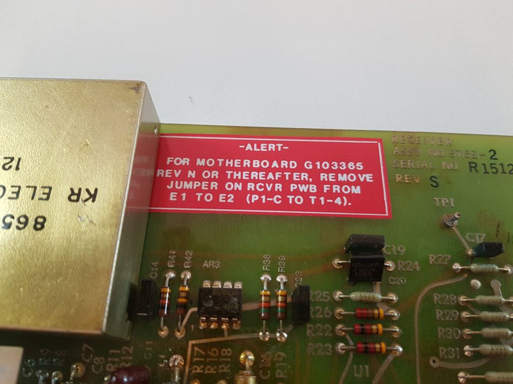 Kr electronics 971521-2 receiver pcb card