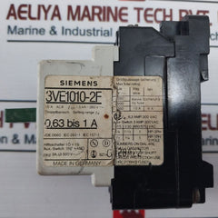 Siemens 3Ve1010-2F Motor Circuit Breaker Vde 0660