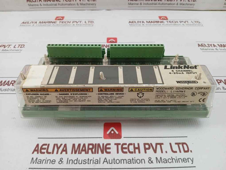 9905-968 Linknet 6 Channel Analog Input Module In 4-20Ma Revision J Woodward