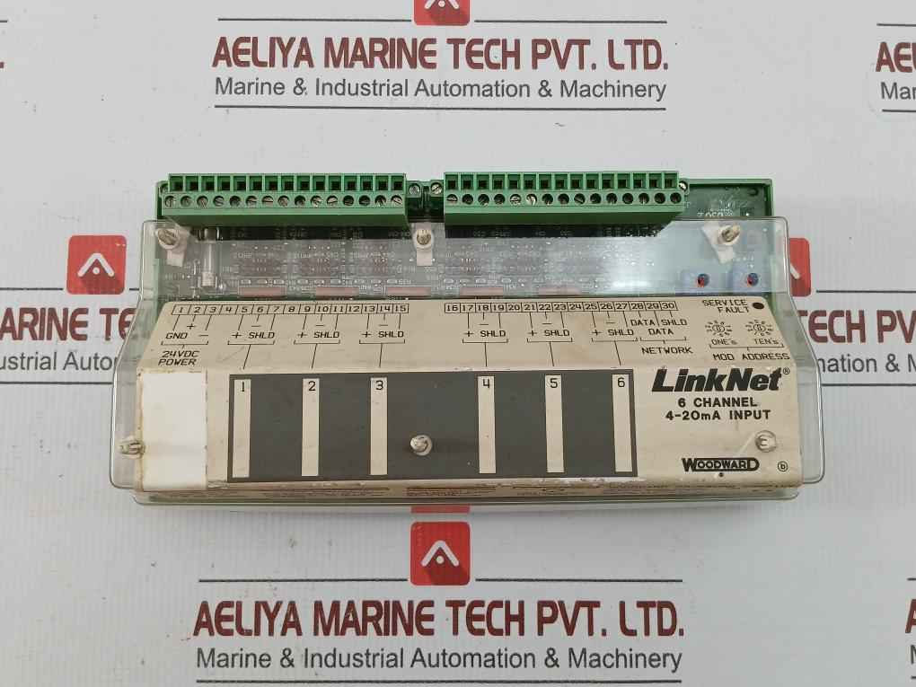 9905-968 Linknet 6 Channel Analog Input Module In 4-20Ma Revision J Woodward