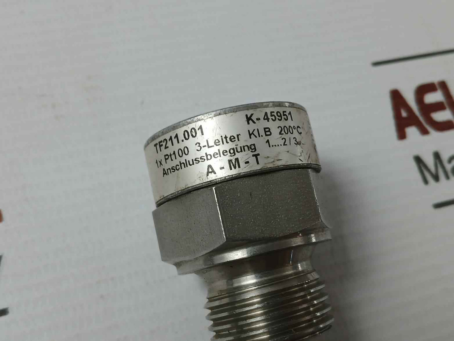 A-m-t Resistance Thermometer Tf211.001 3-leiter/3-wire