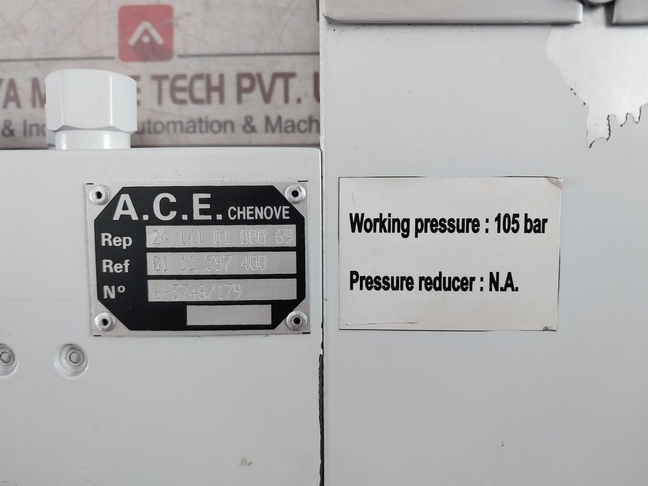 A.C.E. 01.12.397.400 Hydraulic Valve Manifold Block 105 Bar