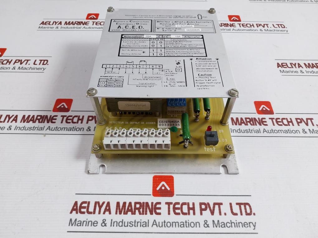 A.C.E.O. C1970405A Rotating Diode Fault Detector Alternator Monitoring Module