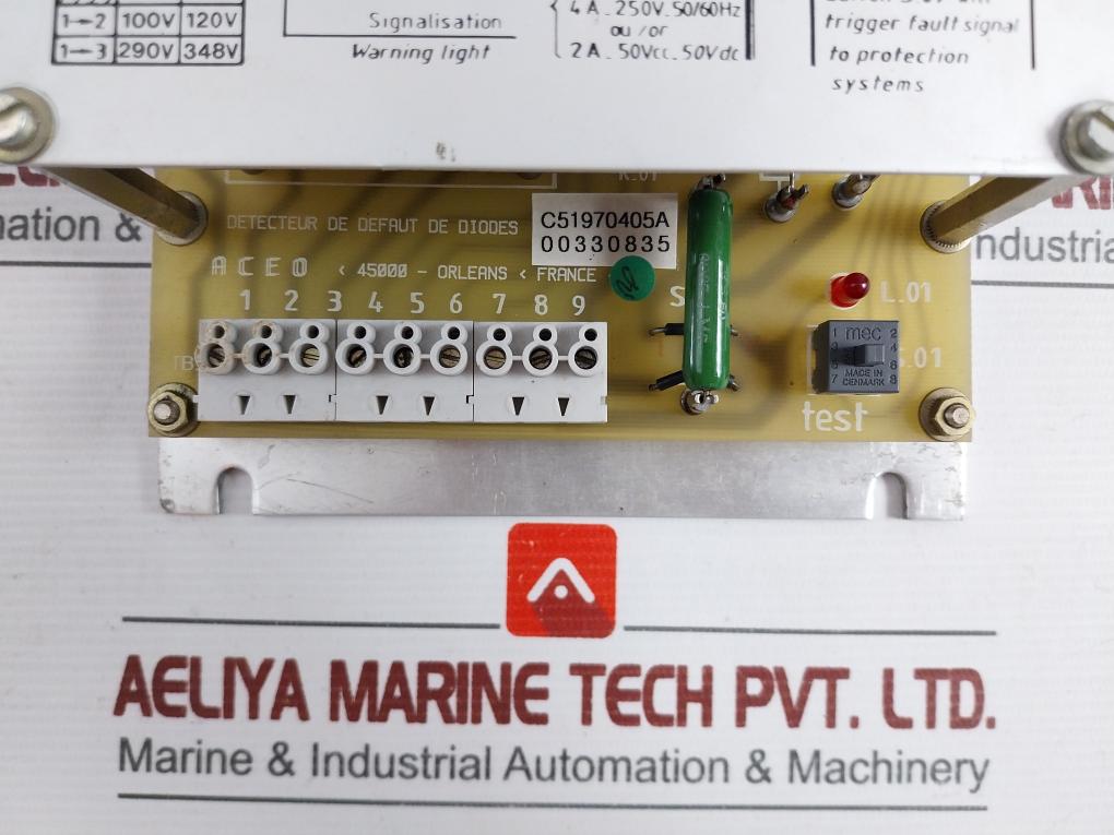 A.C.E.O. C1970405A Rotating Diode Fault Detector Alternator Monitoring Module