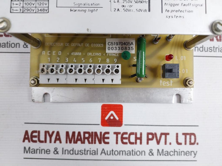 A.C.E.O. C1970405A Rotating Diode Fault Detector Alternator Monitoring Module