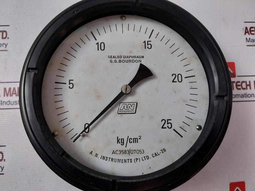 A.N.INSTRUMENTS 0-25 KG/CM2 Pressure Gauge