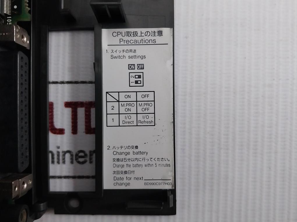 A1Sjhcpu Mitsubishi Electric 100-120Vac Programmable Logic Controller Plc System