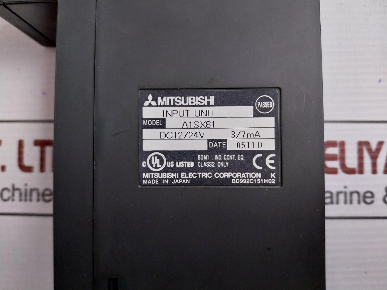 A1Sx81 Mitsubishi Dc12/24V Plc Input Module