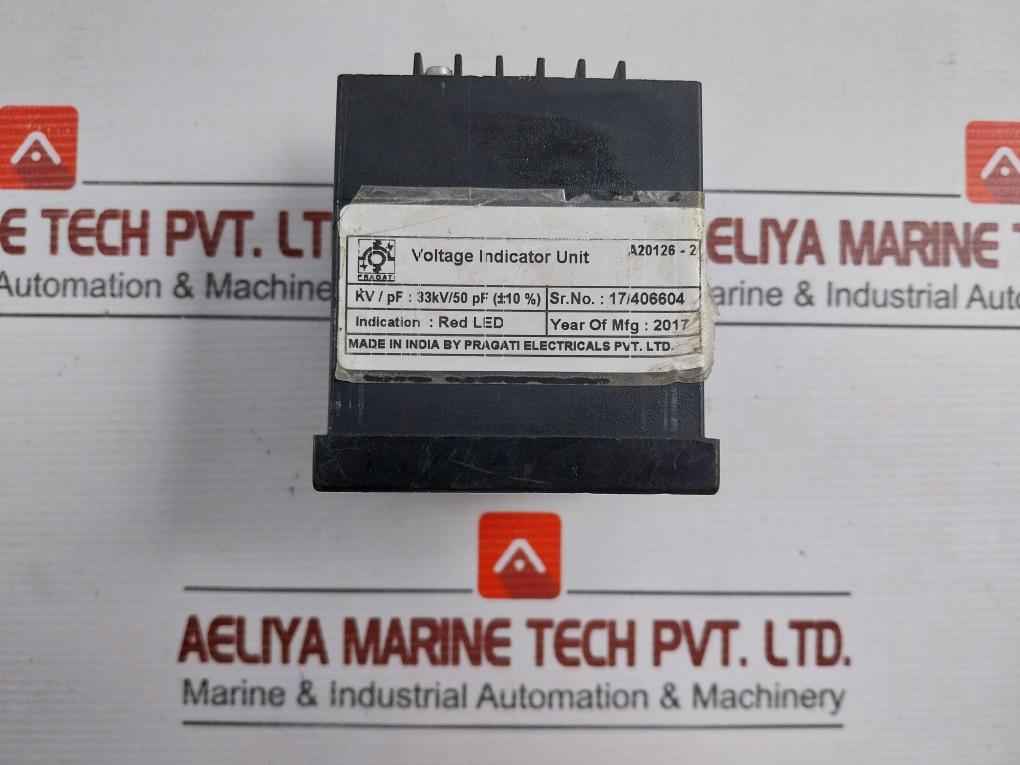 A20126-2 Voltage Indicator Unit With Red Led Pragati Electricals