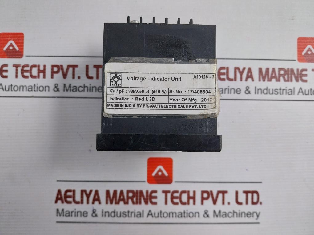 A20126-2 Voltage Indicator Unit With Red Led Pragati Electricals