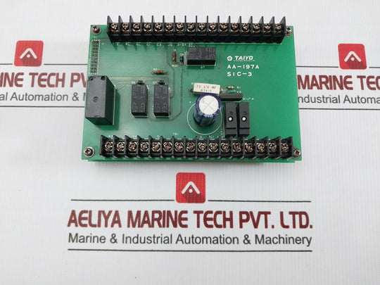 Aa-197A Printed Circuit Board Sic-3 Taiyo Electric