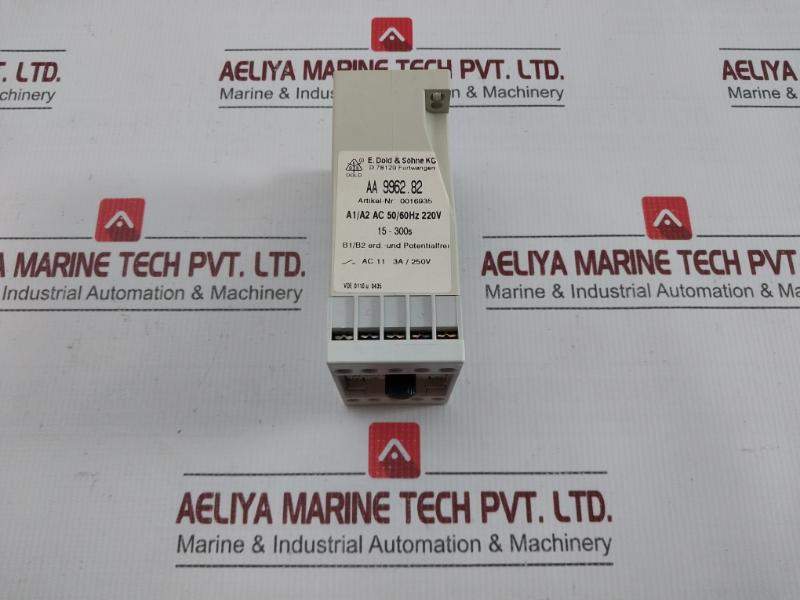 Aa 9962.82 Off-delay Time Relay 220Vac 15-300Sec E. Dold & Sohne