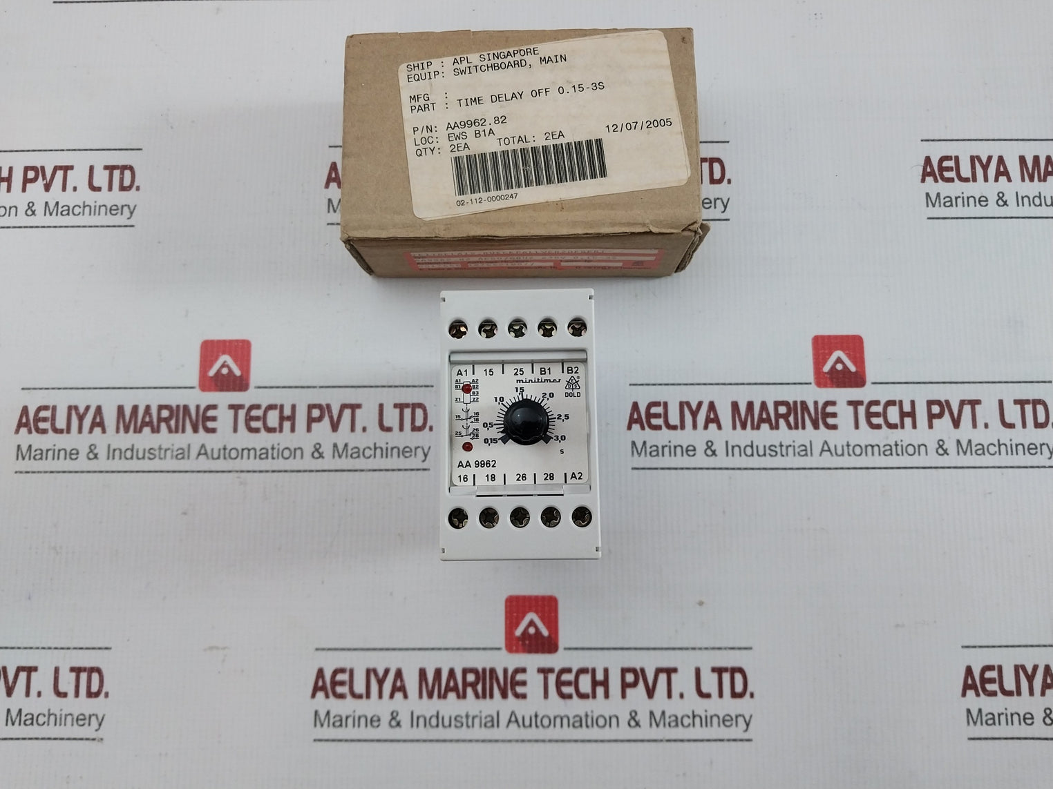 Aa 9962.82 Timer Relay Ac 11 3A/250V E.Dold & Sohne