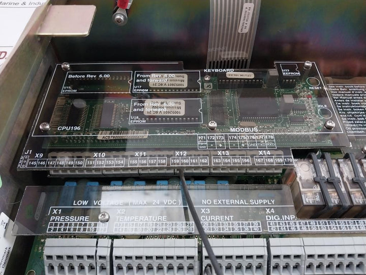 Aalborg Industries Mission Power Panel 24Vac Dk-8260 Rev.0005 Part No 1606-005