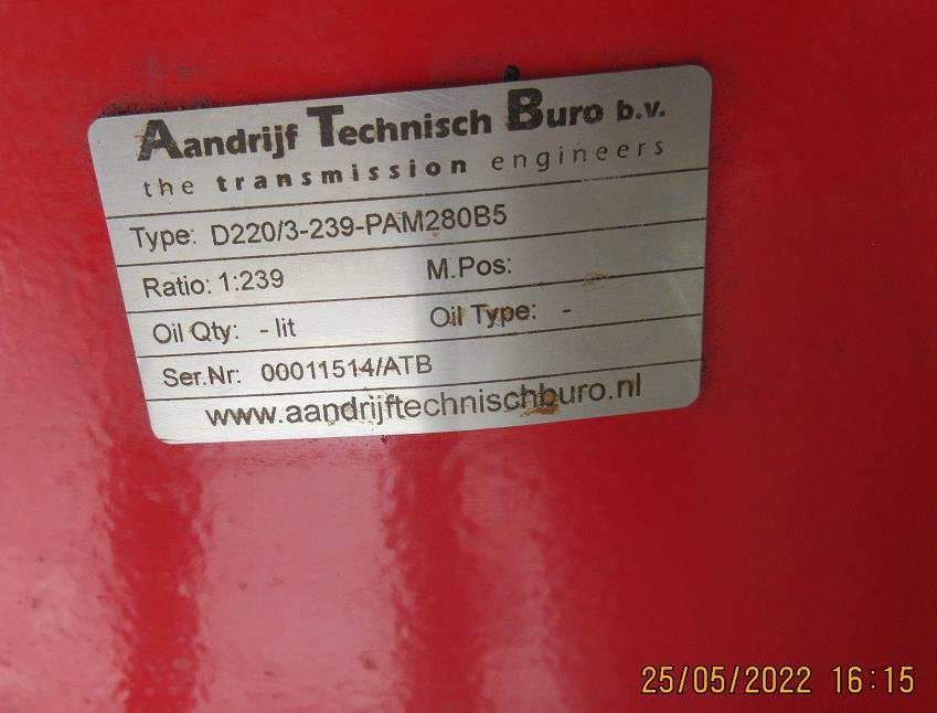 Aandrijf Technisch Buro D220/3-239-pam280B5
