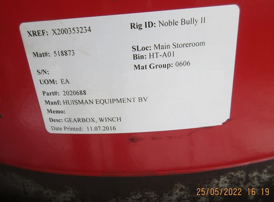 Aandrijf Technisch Buro D220/4-445-pam250B5+Sfb40-a550/1