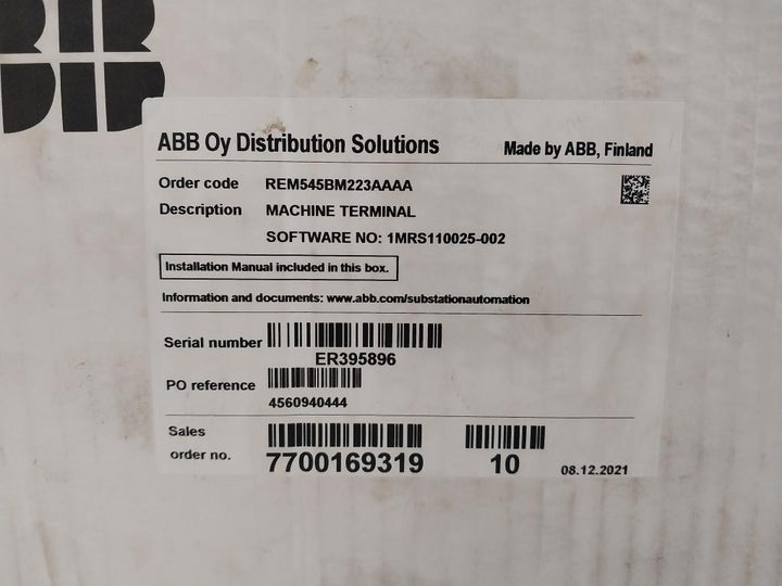 Abb-Plc-Machine-Protection-Terminal-Module-110-240vac-50-60hz-Rem545bm223aaaa-23