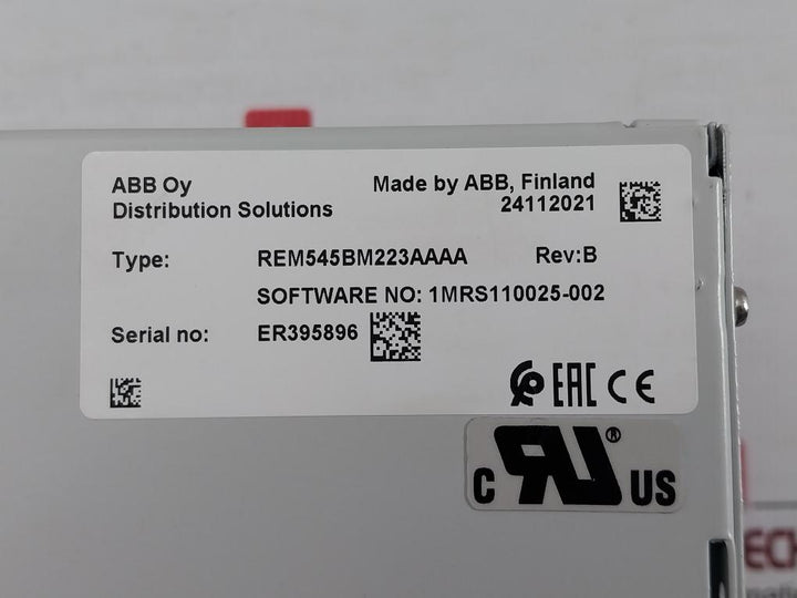 Abb-Plc-Machine-Protection-Terminal-Module-110-240vac-50-60hz-Rem545bm223aaaa-8