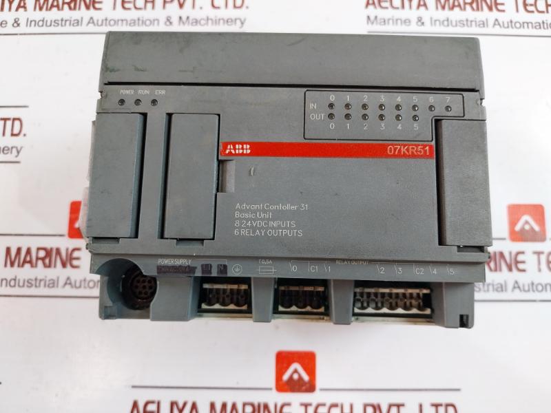 Abb 07Kr51-a3.6 Advant Controller 31 Basic Unit 8 24Vdc Input 6 Relay Output