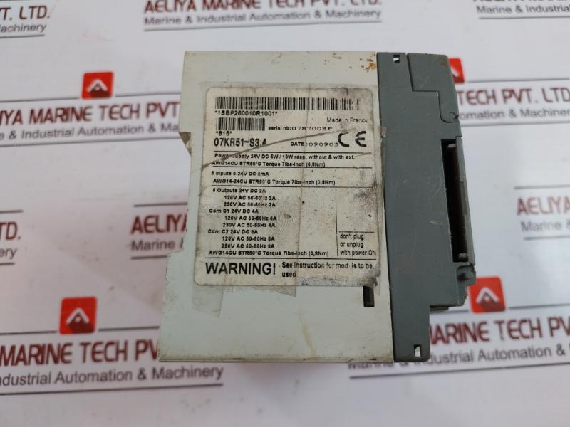 Abb 07Kr51-s3.4 Advant Controller 31 Basic Unit 8 24Vdc Inputs 6 Relay Output