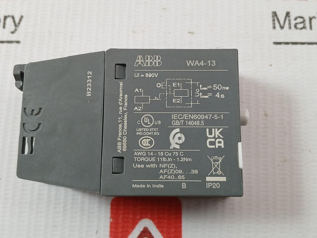 Abb 100-250V 50/60Hz-dc Mechanical Latching Unit Wa4-13