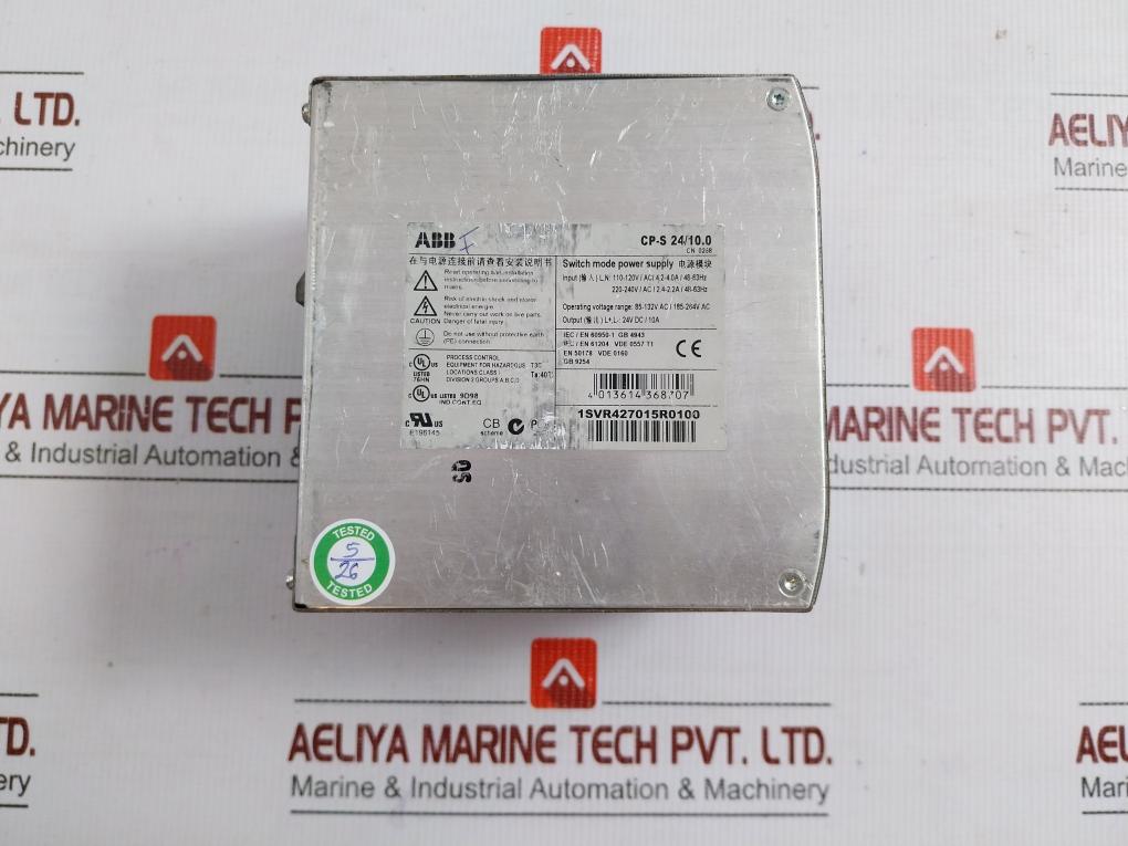 Abb 110-120V 48-63Hz Switch Mode Power Supply Cp-s 24/10.0