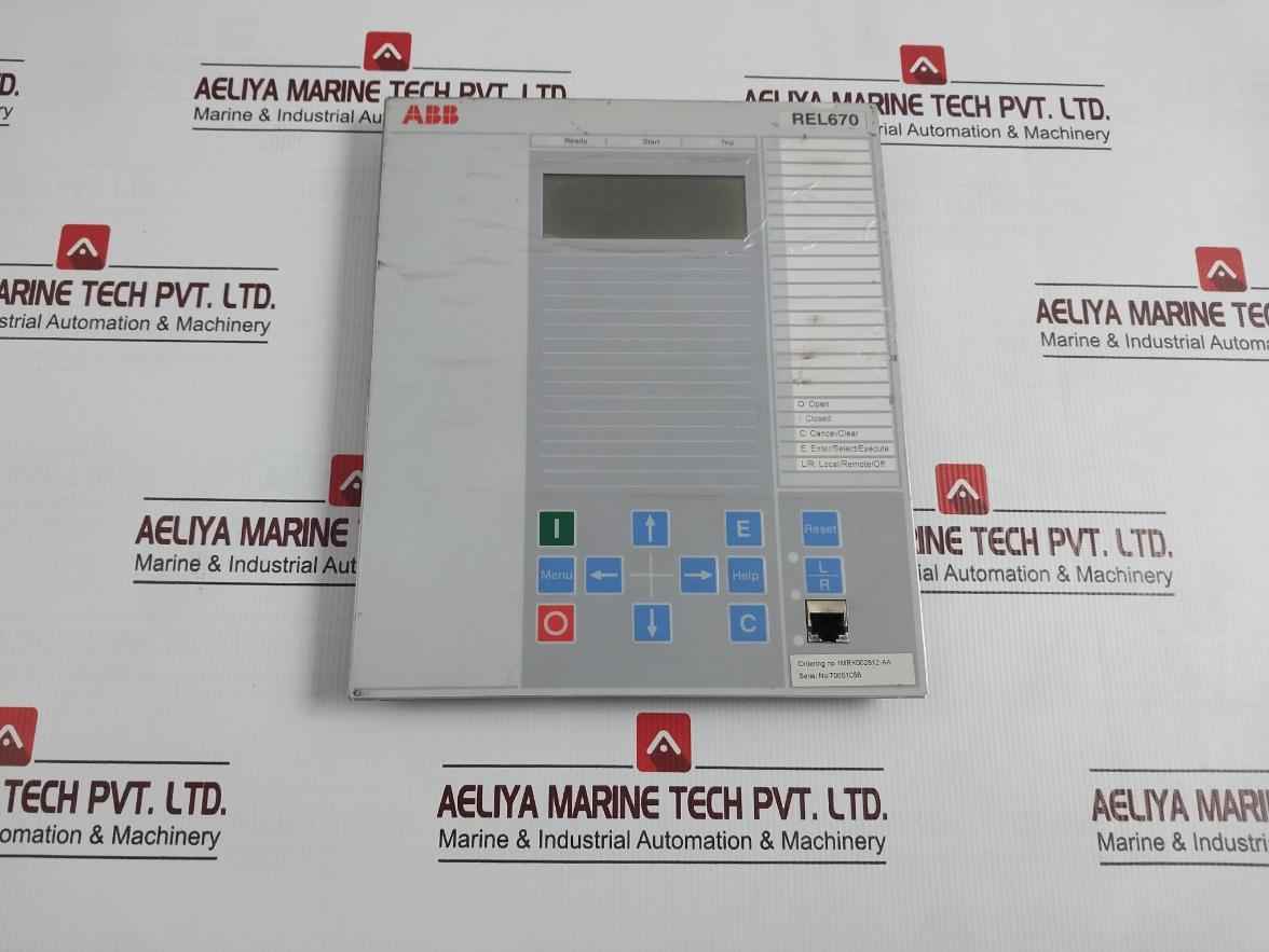 Abb 1Mrk000008-hb Bay Control Unit 1/2Lqfb Rev.R.I0 Rel670 (Front Panel Only)