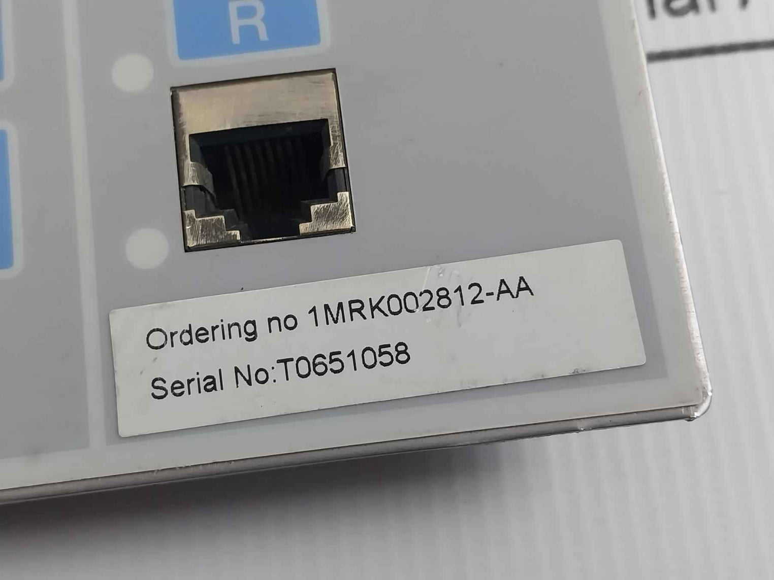 Abb 1Mrk000008-hb Bay Control Unit 1/2Lqfb Rev.R.I0 Rel670 (Front Panel Only)