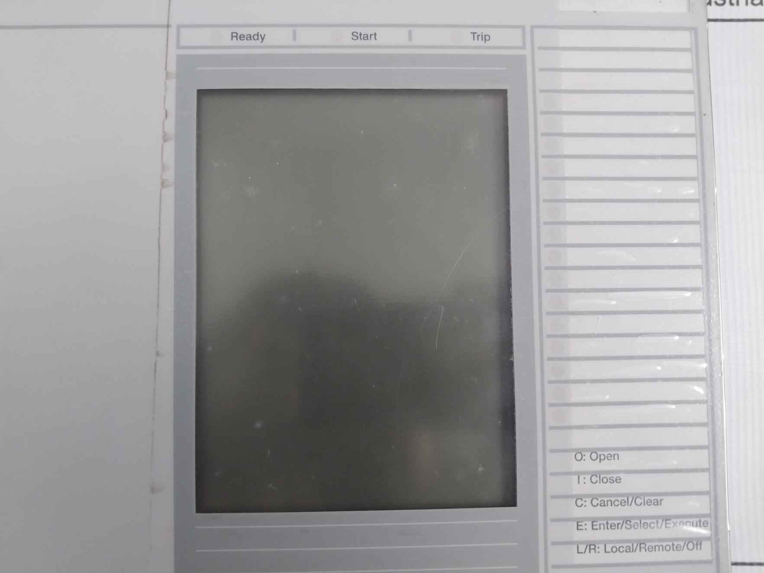 Abb 1Mrk00008-nb Bay Control Unit Sw1.2 3/4 Medium Rev.R.B0 (Front Panel Only)